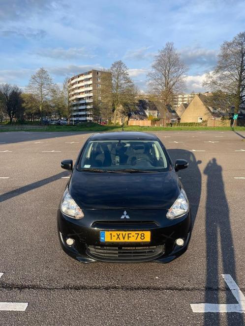 Mitsubishi Space Star 1.0 MPI 52KW 2014 Zwart, Auto's, Mitsubishi, Particulier, Space Star, Airbags, Airconditioning, Benzine