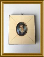 Oud miniatuur portret lijstje, Ophalen of Verzenden