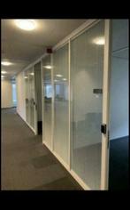 Glazen scheidingswanden met of zonder luxaflex 90 x 260 cm, Doe-het-zelf en Verbouw, Glas en Ramen