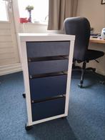 Ladekast op wieltjes, Huis en Inrichting, Kasten | Ladekasten, Ophalen, Minder dan 50 cm, Overige houtsoorten, Zo goed als nieuw
