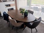 Masief houten eettafel, Ophalen, Gebruikt, 200 cm of meer, 50 tot 100 cm