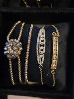 Gouden kleur armbanden set, Overige materialen, Nieuw, Ophalen of Verzenden, Goud