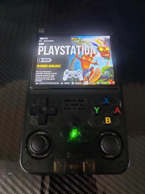 Zwarte R36S Handheld Game Console - Nieuw & Gevuld!, Spelcomputers en Games, Spelcomputers | Overige, Nieuw, Ophalen of Verzenden