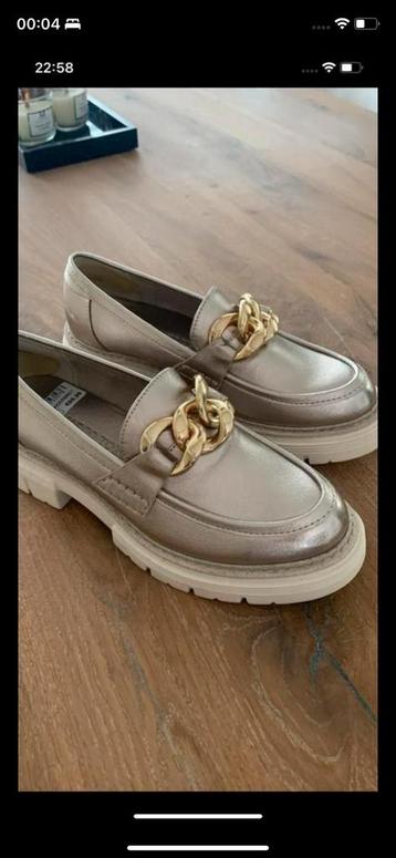 Nieuwe instapper schoen goud/champagne 37 marco tosso beschikbaar voor biedingen