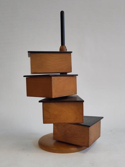 Vintage houten naaidoos Pastoe design Cees Braakman opberger, Huis en Inrichting, Woonaccessoires | Krantenbakken en Lectuurbakken