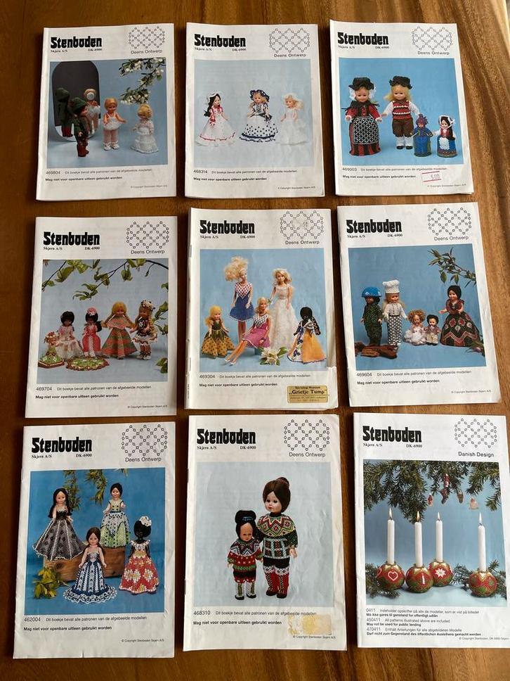 Stenboden Boekjes - Kralen Kleding Patronen, Hobby en Vrije tijd, Kledingpatronen, Gebruikt, Overige typen, Vrouw, Overige merken