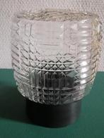 Oude glazen plafondlamp | plafonnière, Ophalen of Verzenden