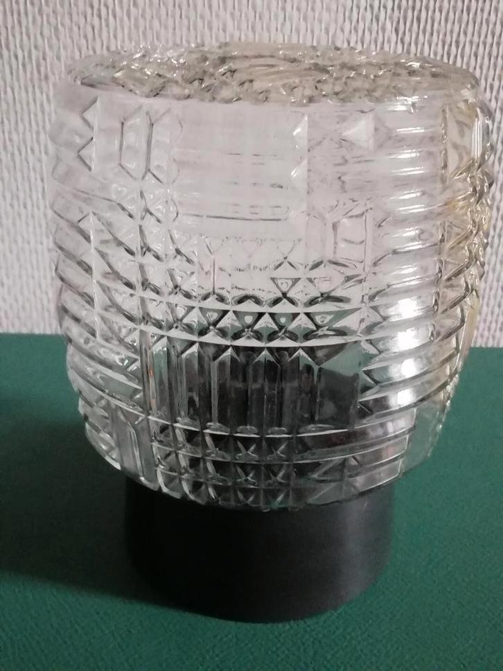 Oude glazen plafondlamp | plafonnière, Antiek en Kunst, Antiek | Lampen, Ophalen of Verzenden