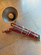Vintage metalen schaarlamp/ bureaulamp, Antiek en Kunst, Antiek | Lampen, Ophalen of Verzenden