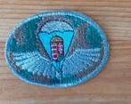 Airborne baretembleem, Verzamelen, Ophalen of Verzenden, Luchtmacht, Overige gebieden, Embleem of Badge