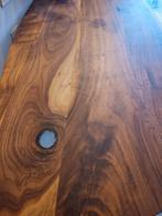 Ovale noten hout eettafel organisch op maat gemaakt 210x100, Ophalen