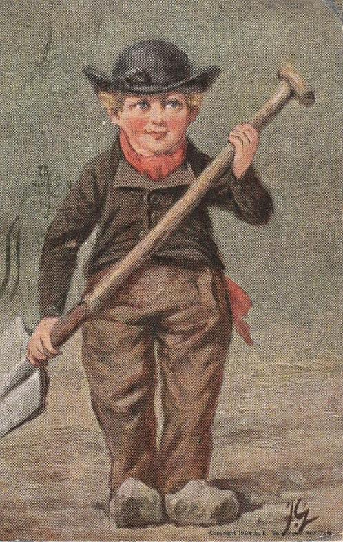 Gerstenhauer - 745 - twa : Serie E - Boertje, Verzamelen, Ansichtkaarten | Themakaarten, Voor 1920, Verzenden