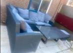 Loungeset, Ophalen, Zo goed als nieuw, Kunststof, Bijzettafel