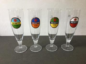 Bierglazen Vedett, model fluitje. 4 verschillende versies. beschikbaar voor biedingen