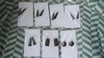 oorbellen, oorhangers, Toeareg, hout, inleg metaal, Niger, Overige materialen, Hangers, Bruin, Verzenden