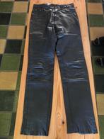 Zwart leren motorbroek maat 31, Ophalen of Verzenden, Tweedehands, Heren, Broek | leer