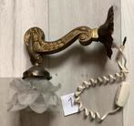 Antieke koperen wandlamp, Ophalen of Verzenden