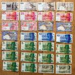Setje Nederlandse biljetten in mindere staat, Postzegels en Munten, Bankbiljetten | Nederland, Ophalen, 100 gulden, Setje