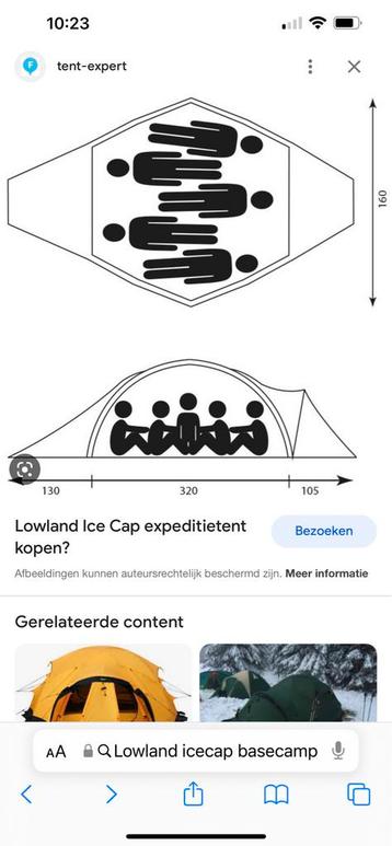 Lowland Icecap Basecamp Tent - 6 Persoons beschikbaar voor biedingen