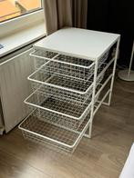 Witte IKEA JONAXEL schoenenrek met 4 draadmanden, Huis en Inrichting, Ophalen, Zo goed als nieuw