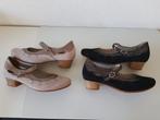 2 x Footnotes MAAT 44 H zomer pumps lage hakken zwarte beige, Verzenden, Beige, Sandalen of Muiltjes, Zo goed als nieuw