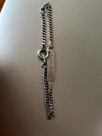 Zilveren kinder plaatarmbandje met de naam Nicolette, Ophalen of Verzenden, Zo goed als nieuw, Zilver, Armband