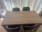 Eettafel eiken, Huis en Inrichting, Ophalen, Gebruikt, 50 tot 100 cm, 150 tot 200 cm