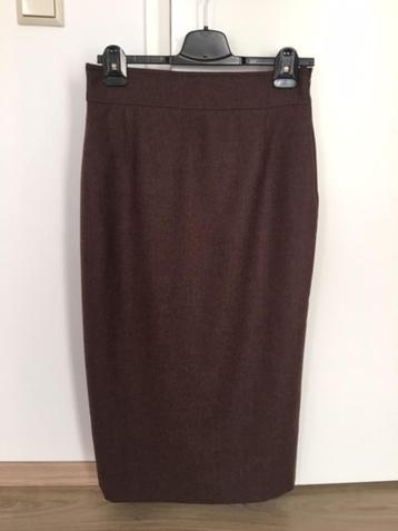 Midi rok van Miss Britt, bruin, mt 40, zgan beschikbaar voor biedingen