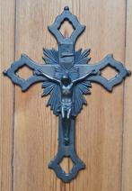 Crucifix kruisbeeld brons, Verzamelen, Religie, Ophalen of Verzenden