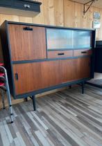 Deense Mid Century Highboard vintage retro kast., Ophalen