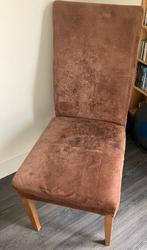 Fijn zittende eetkamerstoelen, Ophalen, Gebruikt, Twee, Bruin
