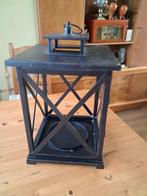 Lantaarn, Huis en Inrichting, Ophalen, 25 tot 50 cm, Zwart, Zo goed als nieuw