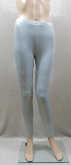 Legging Leather Look Zilver-Grijs One Size Wetlook (012), Legging, Nieuw, Ophalen of Verzenden, Grijs