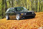 BMW E34 Touring Wide Body ac schnitzer 1995 Blauw, Auto's, Achterwielaandrijving, Blauw, Leder, Handgeschakeld