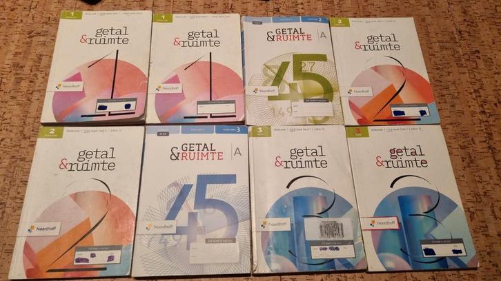 Getal&ruimte meerdere flexboeken. Overzicht in advertentie, Boeken, Schoolboeken, Gelezen, HAVO, Ophalen of Verzenden