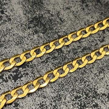 14k gouden ketting cuban schakel prachtig model beschikbaar voor biedingen