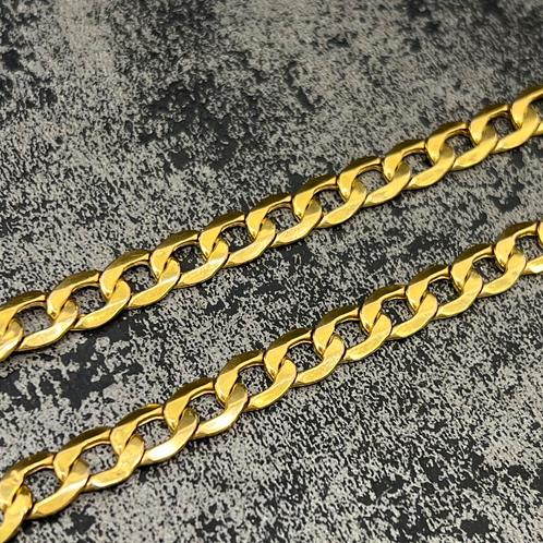 14k gouden ketting cuban schakel prachtig model, Sieraden, Tassen en Uiterlijk, Kettingen, Nieuw, Goud, Ophalen of Verzenden