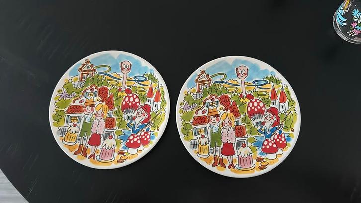 Blond Amsterdam ontbijtbordjes Efteling, Huis en Inrichting, Keuken | Servies, Nieuw, Bord(en), Blond Amsterdam, Aardewerk, Ophalen