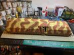 1/35 German Panzerlock Br-57 Amoured Locomotive met rail bij, Overige merken, Gebruikt, Tank, 1:32 tot 1:50