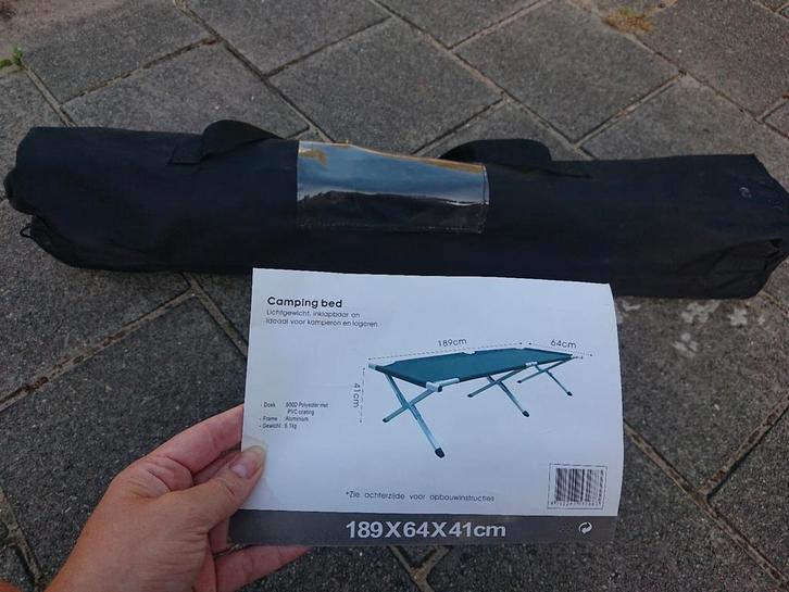 Camping bed 189 x 64 x 41cm, Caravans en Kamperen, Kampeermeubelen, Gebruikt, Overige, Ophalen of Verzenden