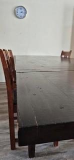Ruime (stam)tafel, Ophalen, Gebruikt, Donker, Eikenhout