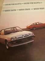 Opel manta B folder izgst óók de Manta CC combi coupés, Ophalen of Verzenden, Zo goed als nieuw, Opel