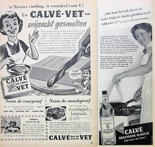 27 vintage reclames advertenties Calve producten 55-81 Calvé, Verzamelen, Merken en Reclamevoorwerpen, Gebruikt, Verzenden