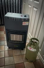 Gaskachel voor terras/stacaravan + gasfles, Ophalen, Gebruikt, Gas, Vrijstaand