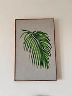 Vintage monstera borduurwerk, Ophalen of Verzenden, Zo goed als nieuw, Hout, Minder dan 50 cm