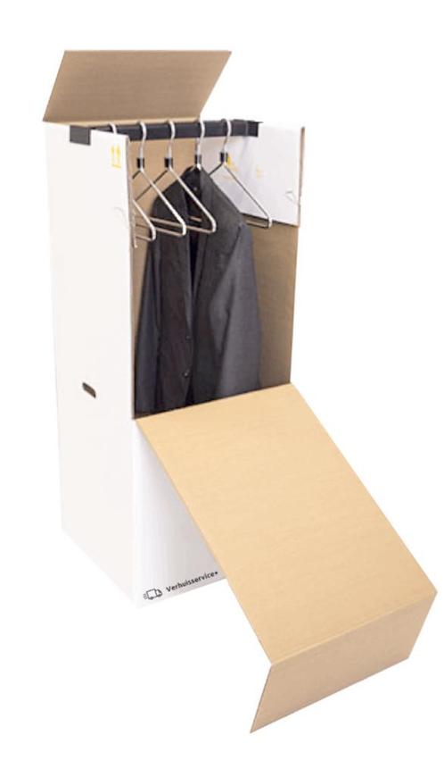 Garderobe verhuis dozen 6 stuks, Doe-het-zelf en Verbouw, Kratten en Dozen, Zo goed als nieuw, Doos, 100 cm of meer, 60 cm of meer
