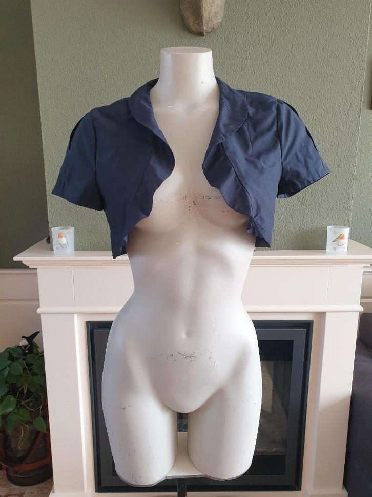 Vera Mont schitterend blauw jasje bolero S 36 Gratis Verz. !, Kleding | Dames, Jasjes, Kostuums en Pakken, Zo goed als nieuw, Jasje
