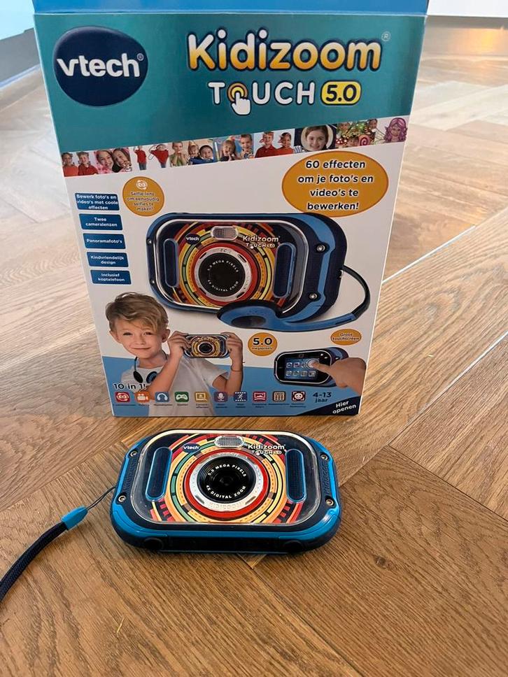 VTech KidiZoom Touch 5.0 blauw, Kinderen en Baby's, Speelgoed | Vtech, Zo goed als nieuw, 6 jaar of ouder, Ophalen