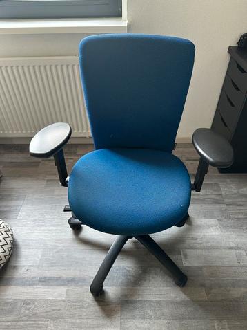 Blauwe Dauphin Bureaustoel - Gebruikt beschikbaar voor biedingen