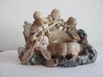 Handgesneden soapstone brush pot., Antiek en Kunst, Ophalen